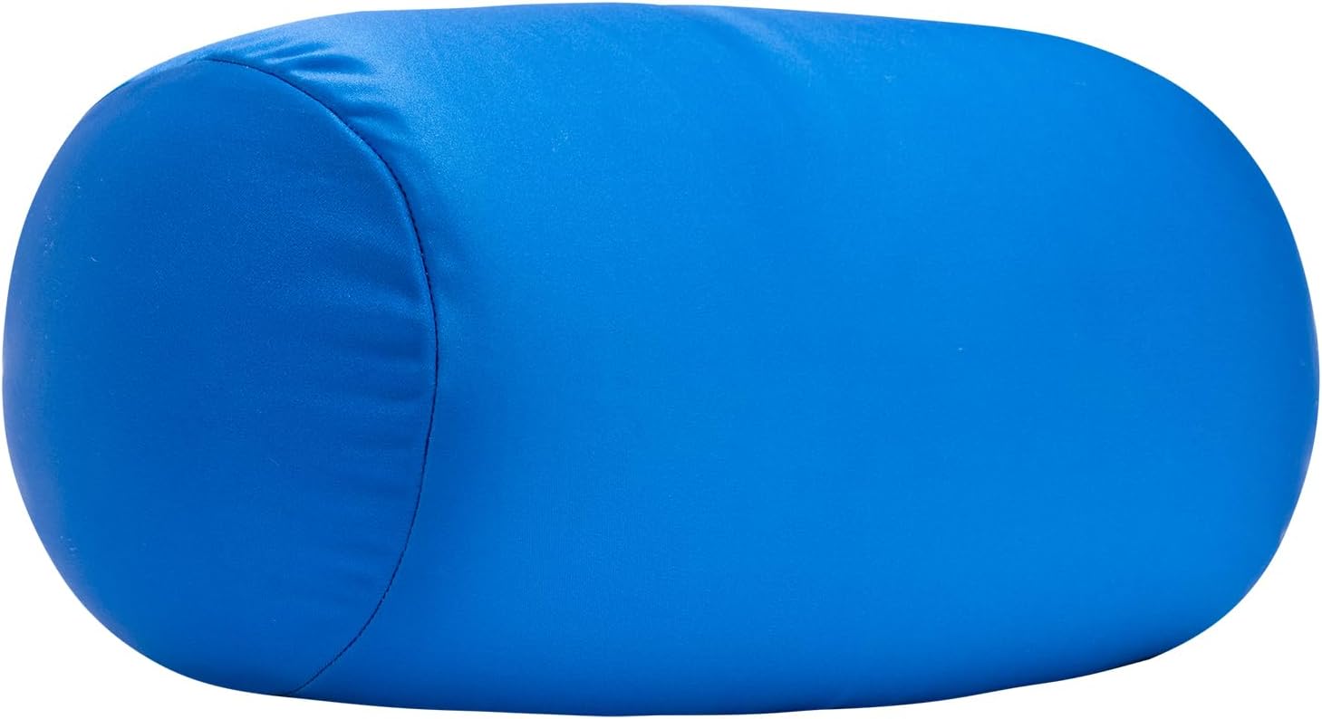 Microbead Neck Body Pillow Tube Microbead Bolster Bean Smooth Cool Pillow Neck Cervical Roll Pillow for Sleeping 7 x 12Inch Throw Travel…