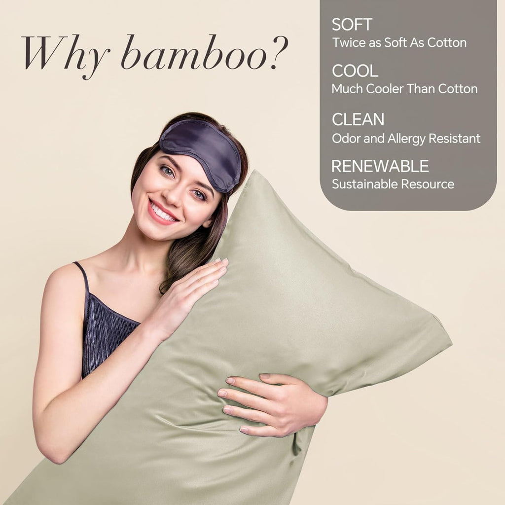 Bedelite Body Pillow Cover, Rayon Made from Bamboo, Cooling Body Pillow Pillowcase for Hot Sleepers and Night Sweats, Breathable & Silky So…