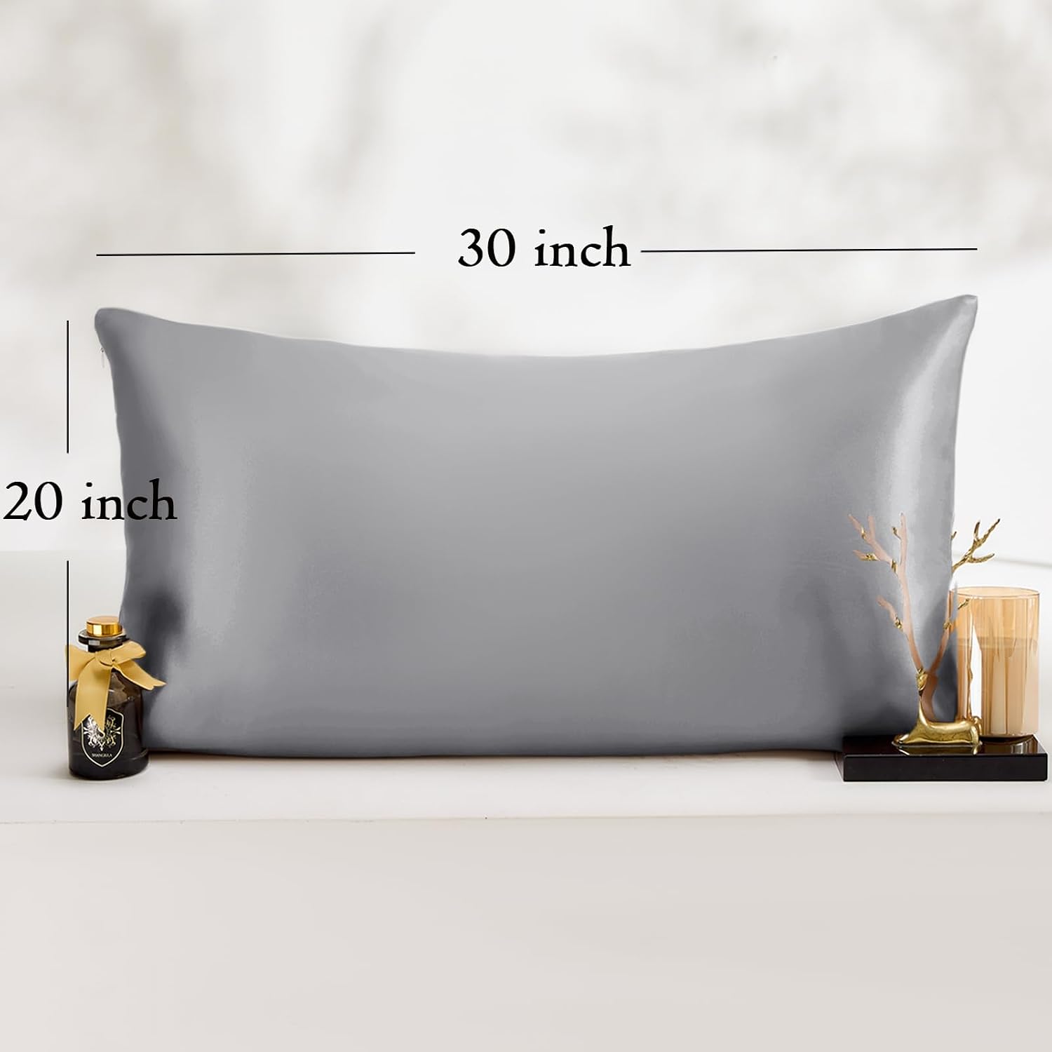 Vielit Queen Satin Pillowcase for Hair 2pc, Similar to Silk Pillow Cases, Easier comfort Than Silk Pillowcase, Gifts for Women…