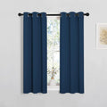 NICETOWN Window Curtain Panels, Thermal Insulated Solid Grommet Blackout Draperies/Drapes for Basement (Moroccan Blue, 1 Pair, 29 by…