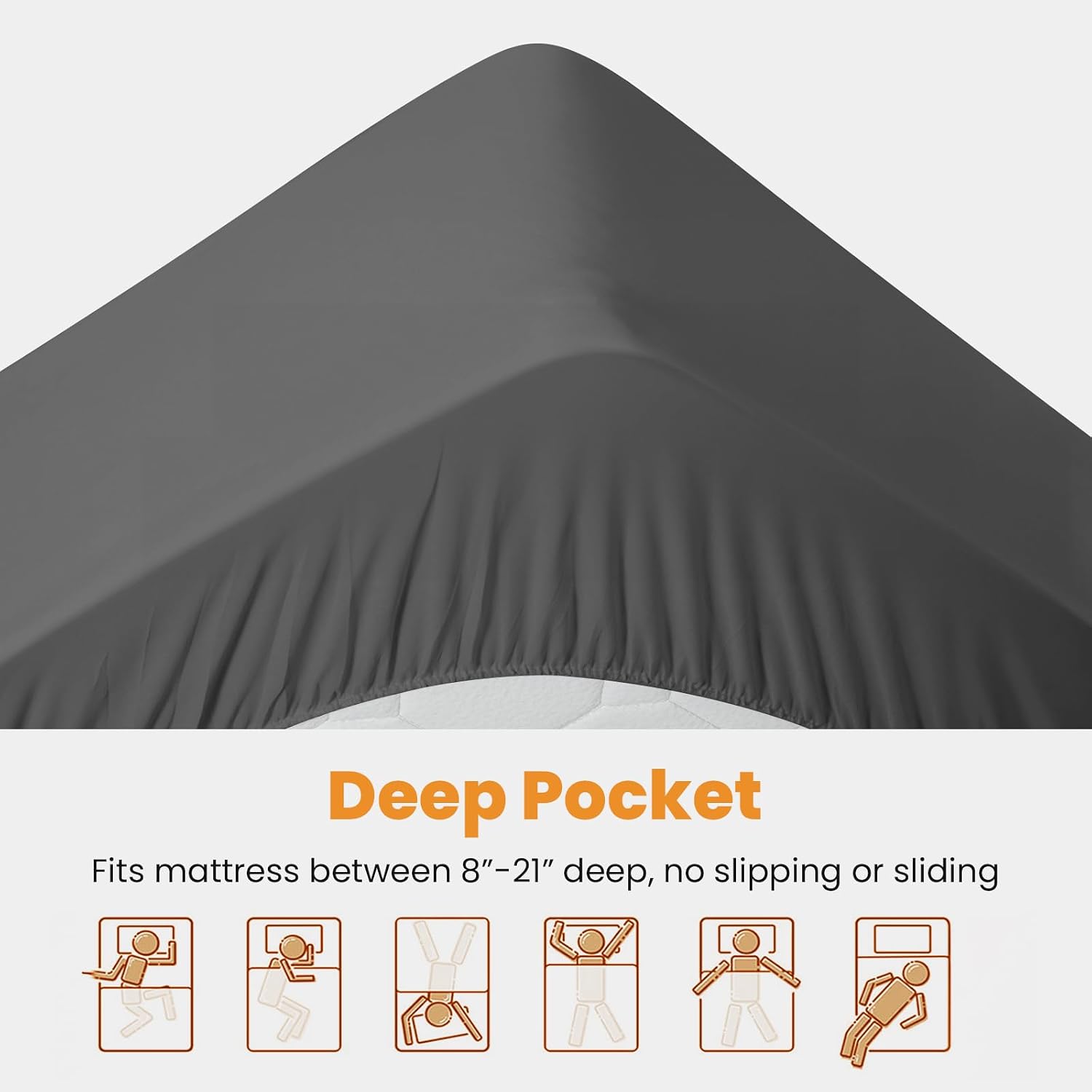 Matbeby Queen Size Mattress Pad - Cooling Breathable Mattress Topper, Quilted Fitted Mattress Protector, Pillow Top Mattress Cover with 8-2…