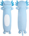 Dalmao 36 inch Cute Giant Blue Axolotl Plush Soft Body Pillow, Large Axolotl Stuffed Animals Toy, Squishy Plushies Gifts for Kids Boys…