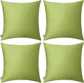 Thmyo 4-Pack 100% Cotton Comfortable Solid Decorative Throw Pillow Case, Square Cushion Cover Pillowcase Sublimation Blank Pillow Covers DI…