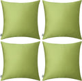 Thmyo 4-Pack 100% Cotton Comfortable Solid Decorative Throw Pillow Case, Square Cushion Cover Pillowcase Sublimation Blank Pillow Covers DI…