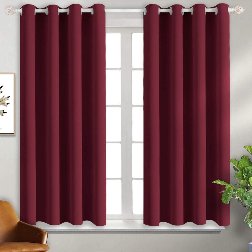 BGment Blackout Curtains for Bedroom - Grommet Thermal Insulated Room Darkening Curtains for Living Room, Set of 2 Panels, Each 46 x 54 Inc…