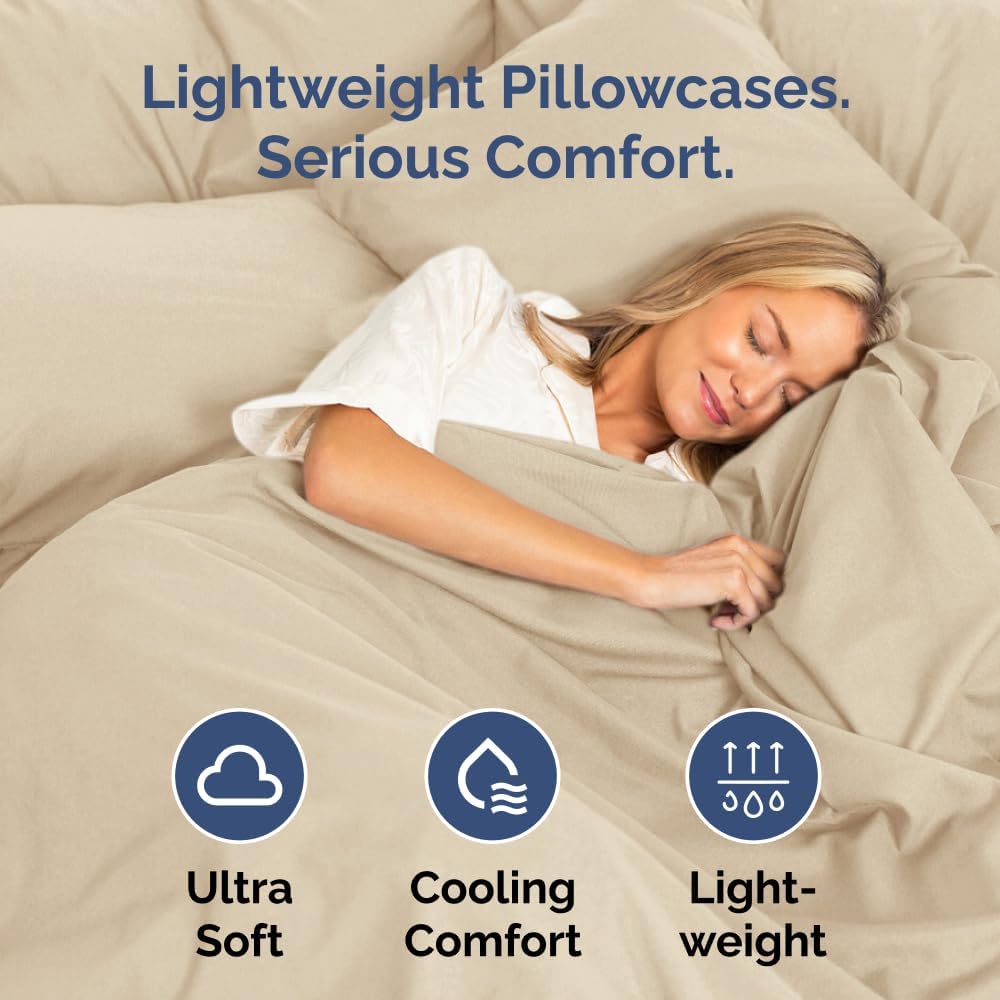 Standard Pillow Cases Set of 8 - Ultra Soft Hotel Quality Pillowcase Covers - Comfy, Cozy & Wrinkle Free - Shrink, Stain and Fade…