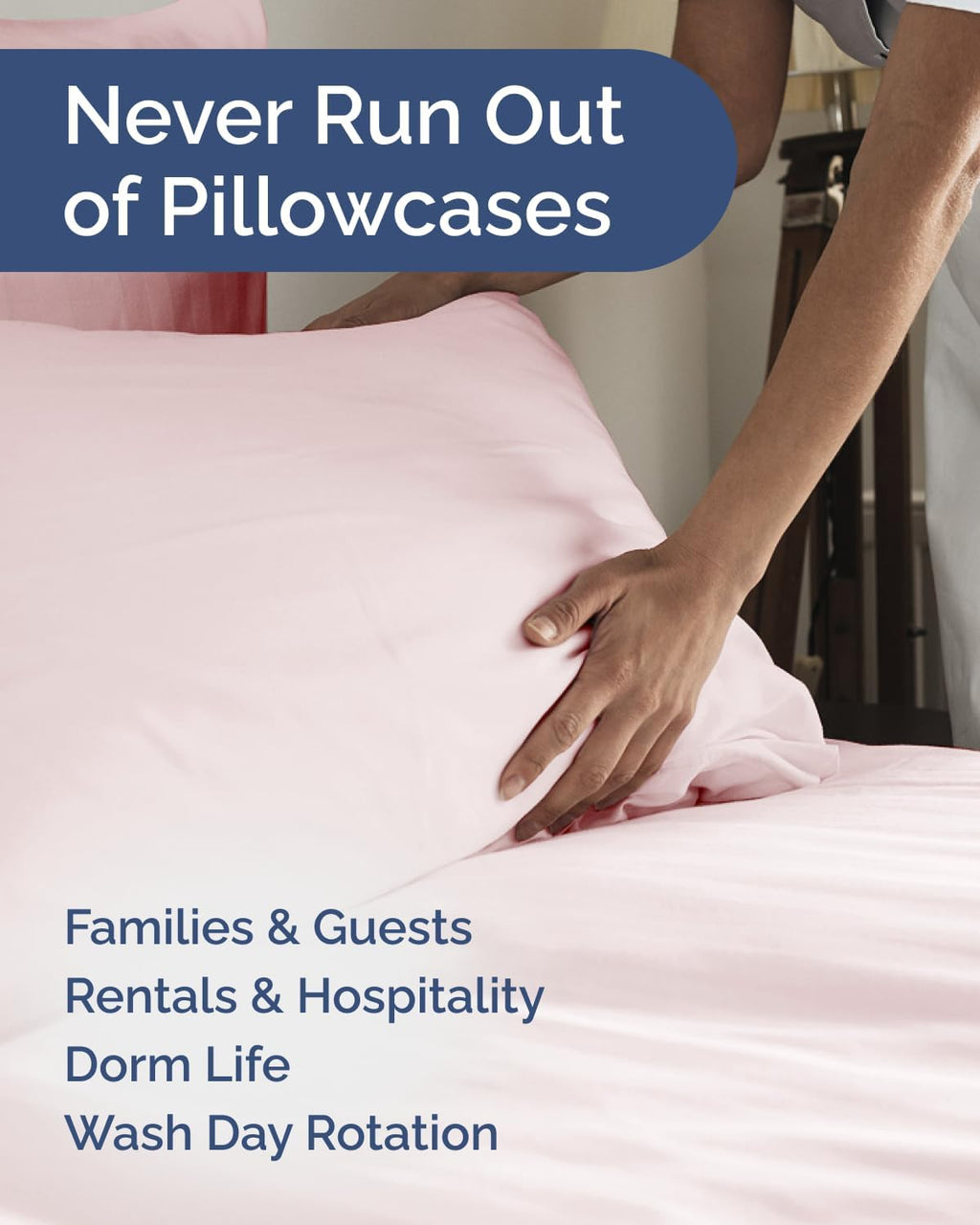 King Standard Pillow Cases Set of 8 - Ultra Soft Hotel Quality Pillowcase Covers - Comfy & Wrinkle Free - Shrink & Fade Resistant…