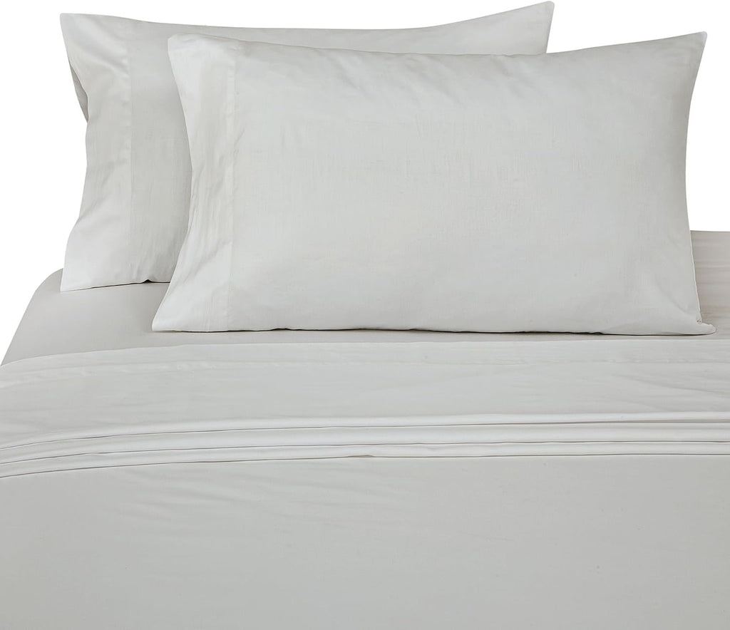 Royalelinens ROYALE LINENS 300 Thread Count 100% Long Staple Combed Cotton Sheet Set - 4 Piece Queen Bed Sheets - 1 Fitted, 1 Flat & 2 Pill…