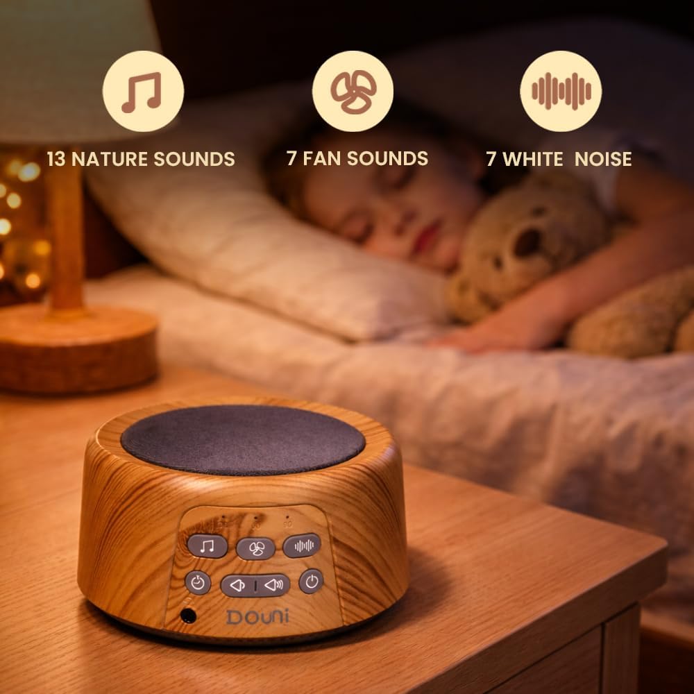 Douni Sleep Sound Machine - White Noise Machine with 27 Soothing Sounds for Sleeping & Relaxation, Timer Settings, Sleep relaxation for…