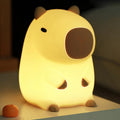 Cute Capybara Night Light, LED Squishy Animal Night Lamp, Soft Silicone Novelty Nightlight, Kids Funny Capybara Lamp Gifts,2 Level Dimmable…
