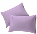 Queensbay Standard Pillow Cases Set of 2, Microfiber Cooling Pillowcases, Soft Breathable Envelope Closure Pillow Covers, Wrinkle Free Easy…