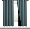 Nicetown 100% Blackout Window Curtain Panels, Full Light Blocking Drapes with Black Liner for Nursery, 72-inch Drop Thermal Insulated Drape…