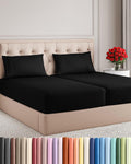 Split King Size 5 Piece Sheet Set - Comfy Breathable & Cooling Sheets - Hotel Luxury Bed Sheets for Women & Men - Deep Pockets, Easy-Fit…