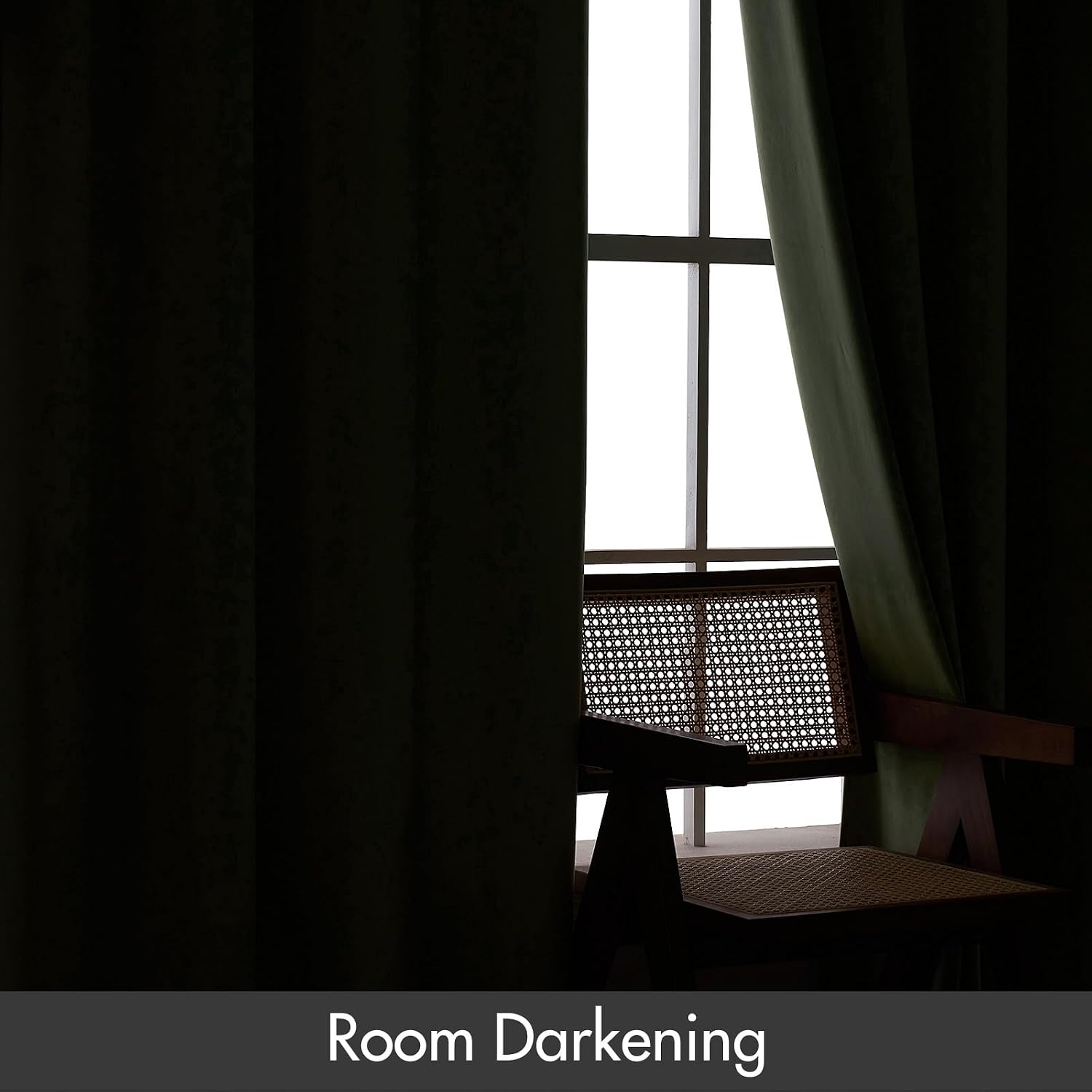MIULEE Velvet Curtains Sage Green Thermal Insulated Blackout Curtain Drapes for Bedroom Living Room Darkening 72 Inches Long Curtains…