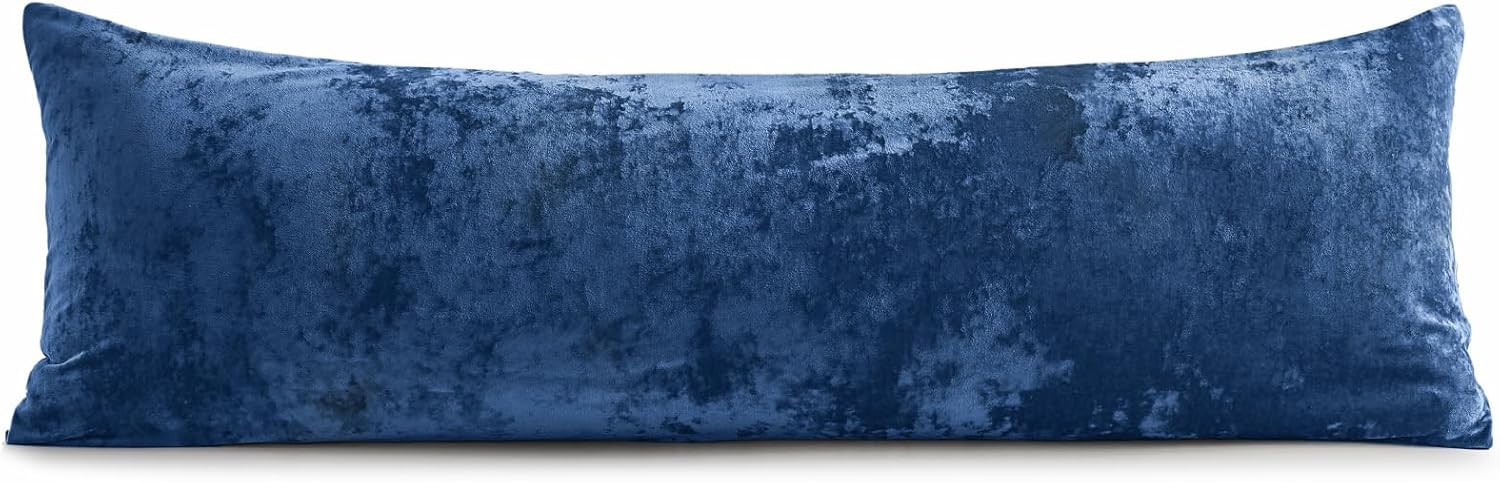 BEDELITE Velvet Body Pillow Cover with Zipper, Soft and Plush 20x54 Long Pillow Case, Velvety Smooth and Cozy Body Pillow Pillowcase for…