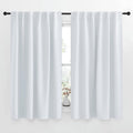 Nicetown Insulated Room Darkening Curtain Panels - (Cloud Grey Color) W52 x L54, 2 Pieces, Room Darkening Window Treatment Drape Panel for…