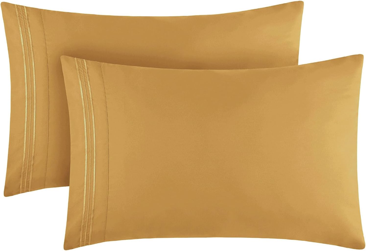 Mellanni Pillow Cases - Luxury, Extra Soft, Cooling Pillow Covers - 2 PC Iconic Collection Pillowcases - Envelope Closure (Standard/Queen 2…