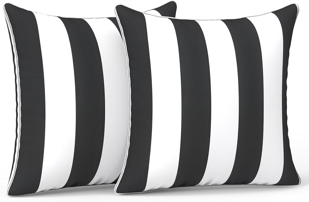 LVTXIII Outdoor Pillow Covers Set of 2, Patio Waterproof Throw Pillow Cases Fade Resistant Accent Pillow Covers for Spring Summer Garden…