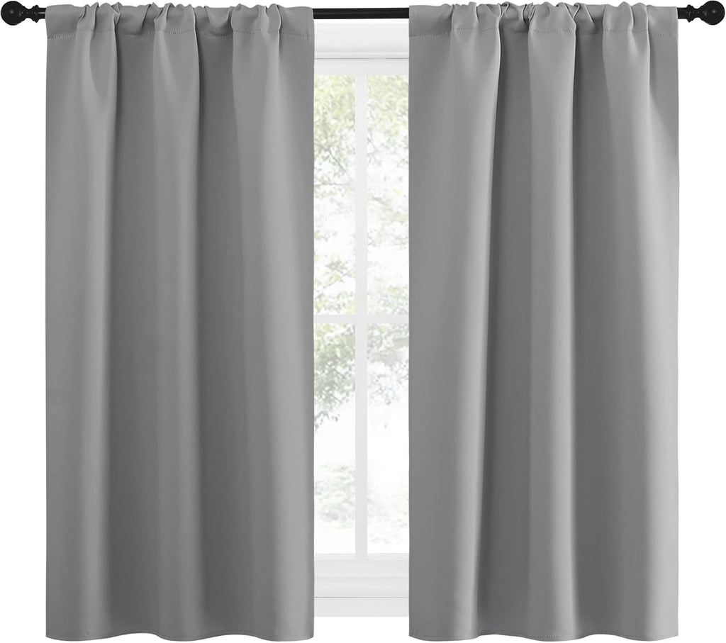 NICETOWN Short Curtains for Small Window - Home Decoration Thermal Insulated Rod Pocket Blackout Blinds & Drapes for Small Windows…