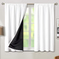 BGment Thermal Insulated 100% Blackout Curtains for Bedroom with Black Liner, Double Layer Full Room Darkening Noise Reducing Rod Pocket…