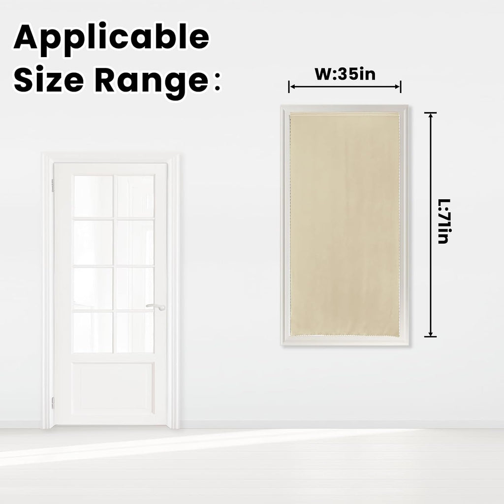 Self Adhesive Portable Blackout Curtains for Bedroom Easy to Install Window Thermal Lnsulated Kitchen Room Darkening Small Window…
