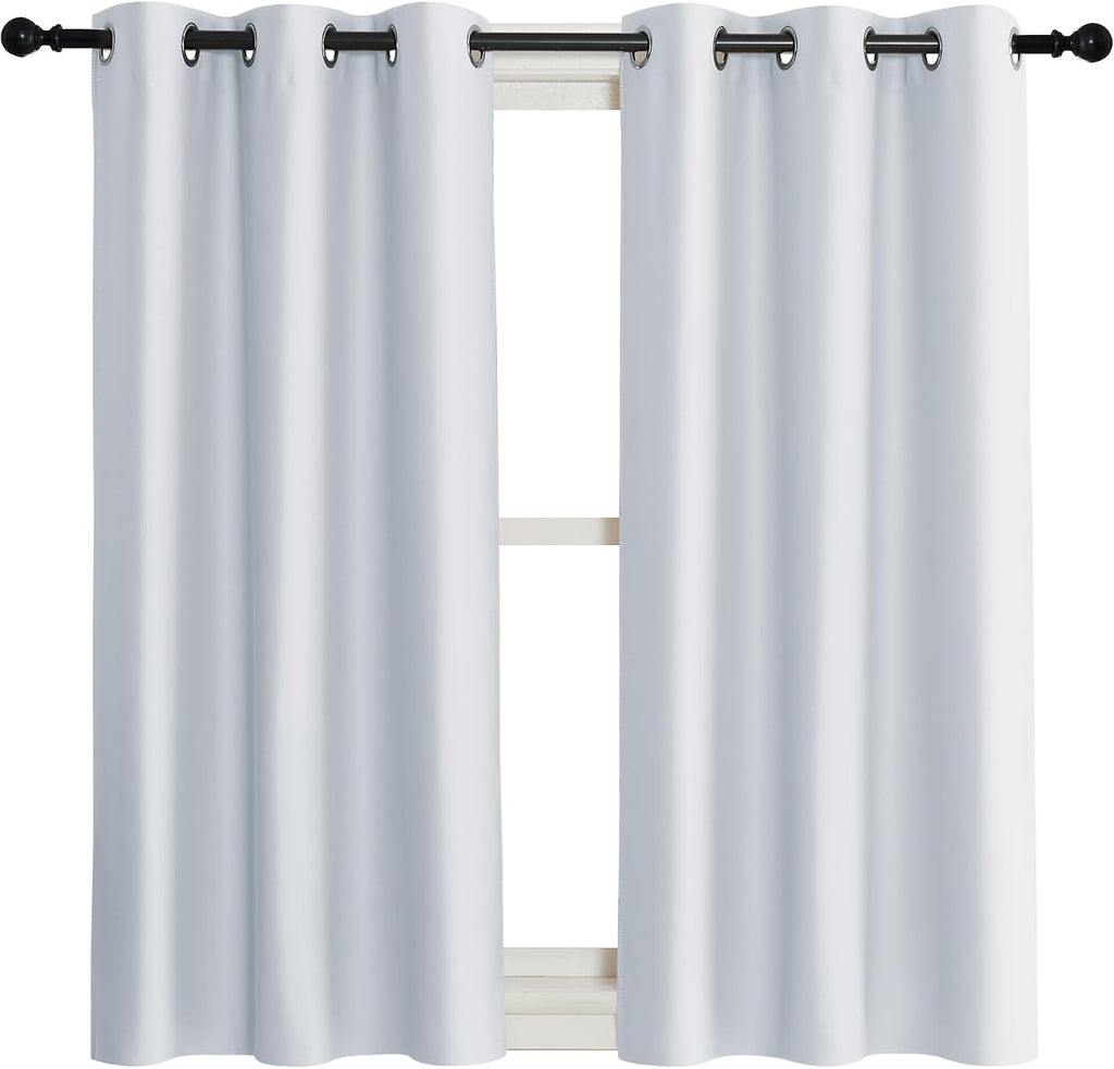 NICETOWN Room Darkening Window Treatment Curtain, Cloud Grey, Single Panel, 42 by 45, Energy Smart Thermal Insulated Block Out Sunlight…