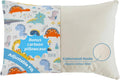 Organic Plilow with Cartoon Pillowcase - 16x22 Kids Pillow with 100% Organic Cotton Shell, Adjustable Organic Youth Pillow, Machine…