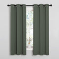 NICETOWN Thermal Insulated Curtains Blackout Draperies, Window Treatment Solid Grommet Room Darkening Drape Panels for Bedroom (Dark…