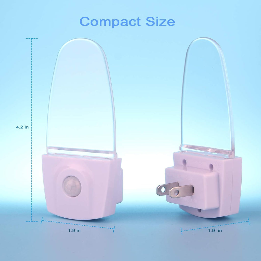 GREENIC Blue Motion Sensor Night Light Plug in 2 Pack, 0.5W LED Motion Detector Night Light Lamp, Automatic Motion Activated Nightlights…