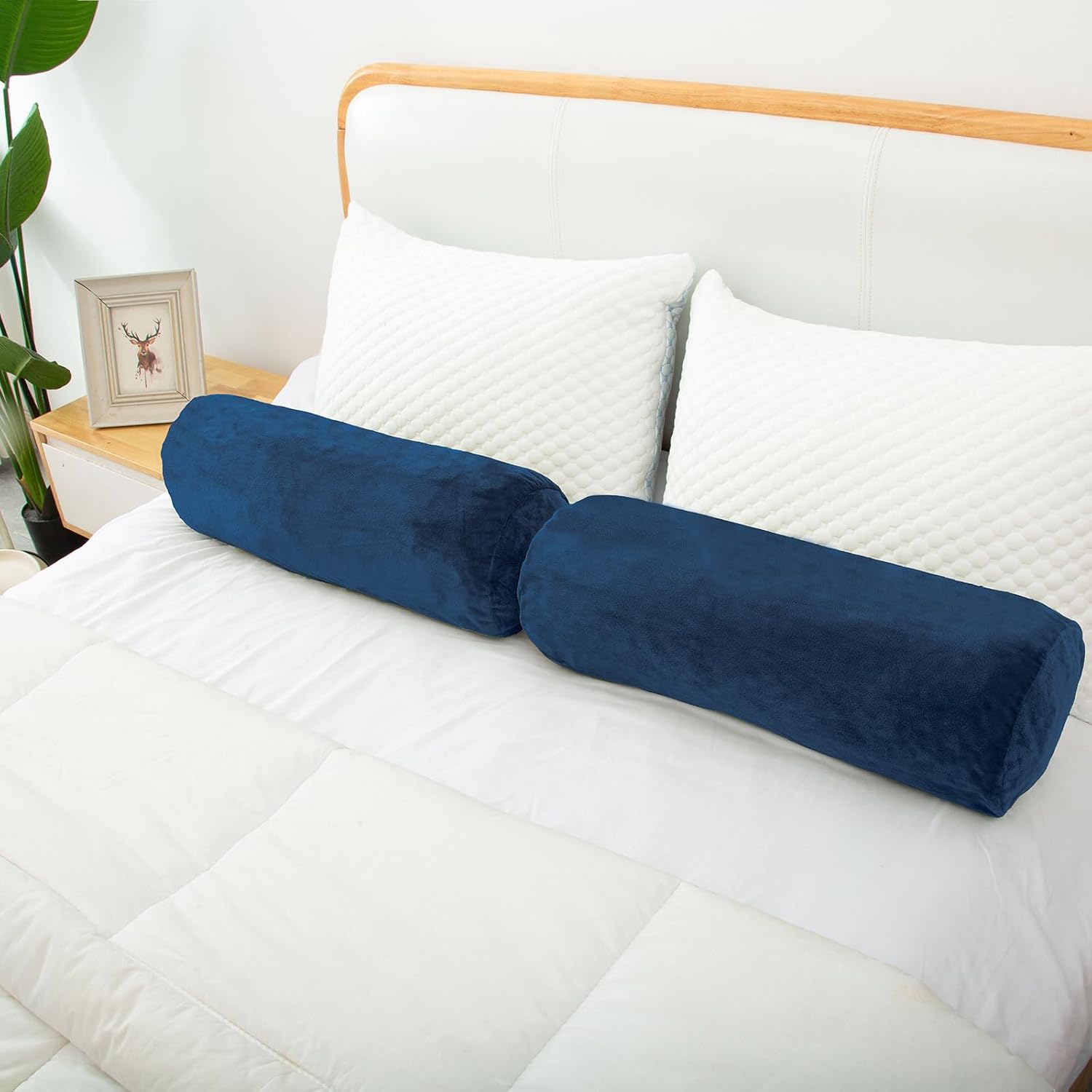 1Middleone 1 MIDDLE ONE Body Pillow, Memory Foam Body Pillows for Adults Sleeping, Decorative Bolster Pillow for Bed & Couch, Long Cylinder…