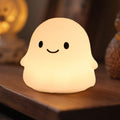 Rytinazzz Halloween Ghost Night Light, 50-Hour Battery & Pat Control, Cute Squishy Lamp for Kids Room Decor, USB Rechargeable with Timer…