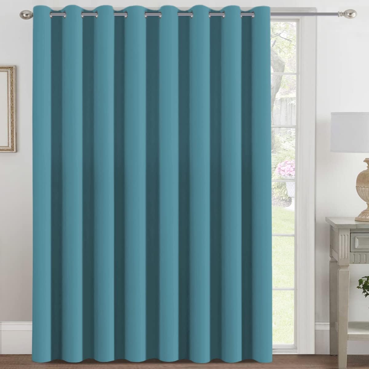 H.VERSAILTEX Blackout Patio Curtains 100 x 96 Inches for Sliding Door Extral Wide Blackout Curtain Panels Thermal Insulated Roo…