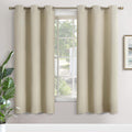 YoungsTex Beige Blackout Curtains 72 Inches Length for Bedroom - Thermal Insulated with Grommet Room Darkening Window Drapes for Living Din…