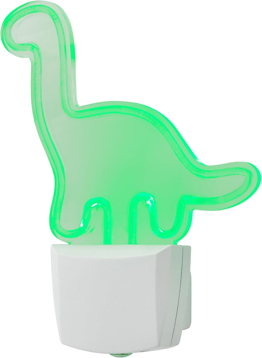Energizer Long-Neck Dinosaur Night Light, Neon, Auto On/Off, Green