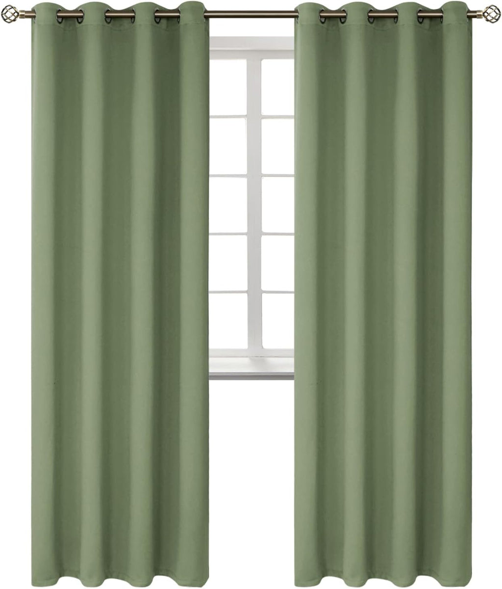 BGment Room Darkening Curtains 84 Inches Long - Grommet Thermal Insulated Drapes Window Treatment Curtains for Bedroom, 2 Panels, 52 x 84 I…