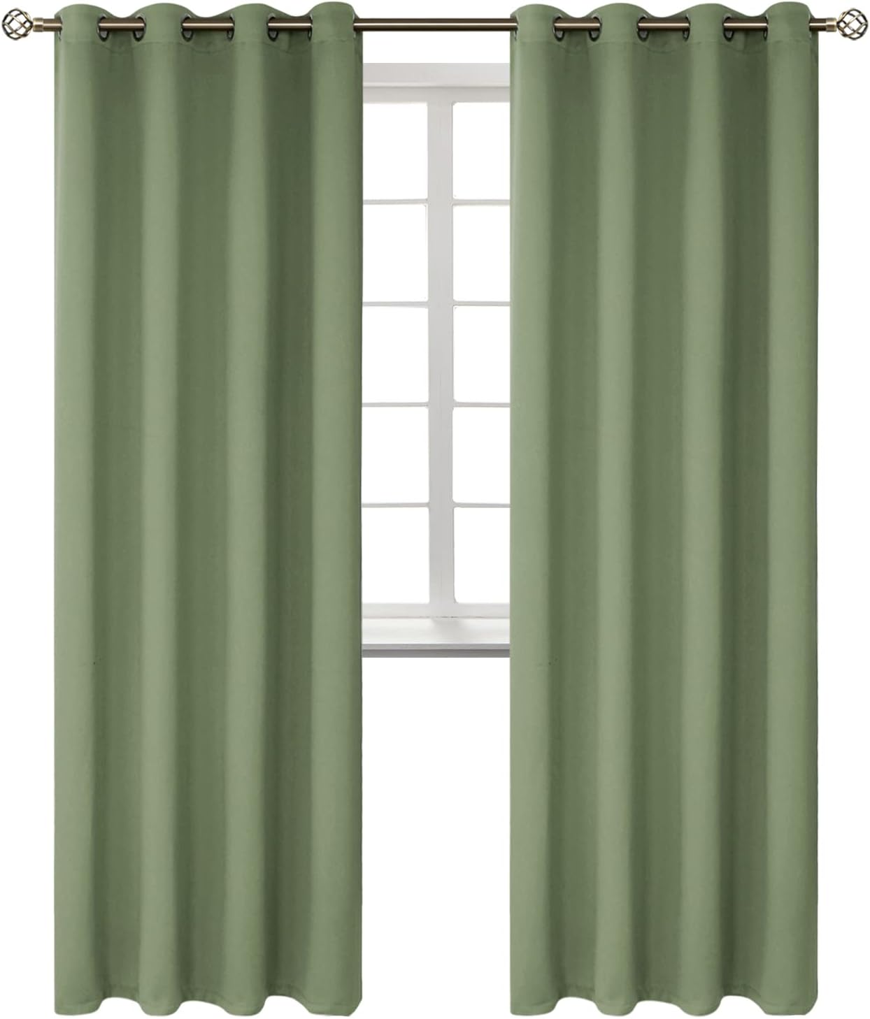 BGment Room Darkening Curtains 84 Inches Long - Grommet Thermal Insulated Drapes Window Treatment Curtains for Bedroom, 2 Panels, 52 x 84 I…