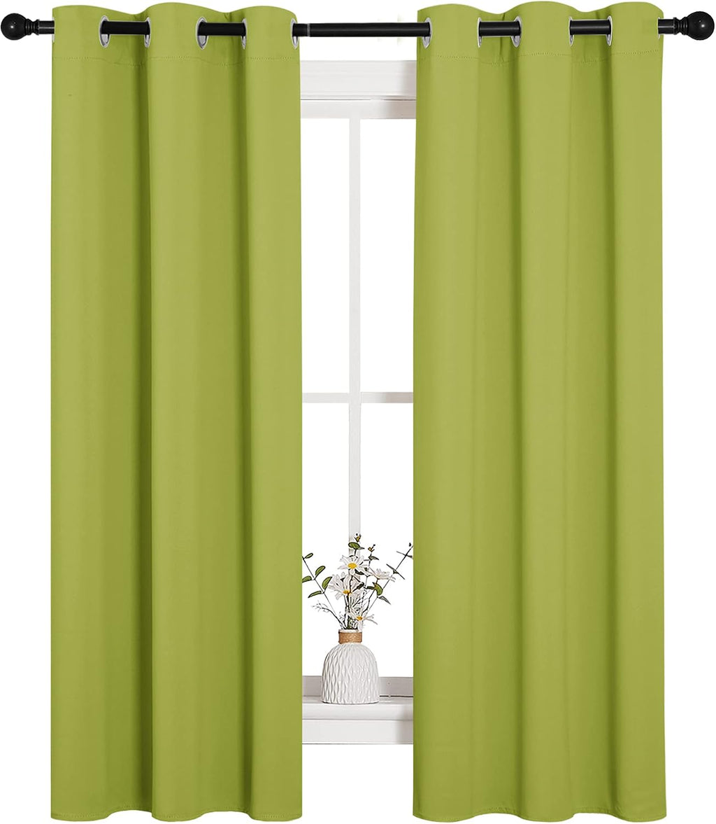 NICETOWN Blackout Curtain Panels for Living Room, Thermal Insulated Solid Grommet Top Blackout Draperies/Drapes for Christmas Window (1…