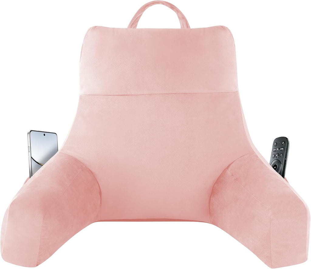 Ipynbap Back Pillow for Bed Sitting up, Reading Pillow for Sitting in Bed Adult, Back Support Pillow, Memory Foam Sit up Lounge Backrest Pi…
