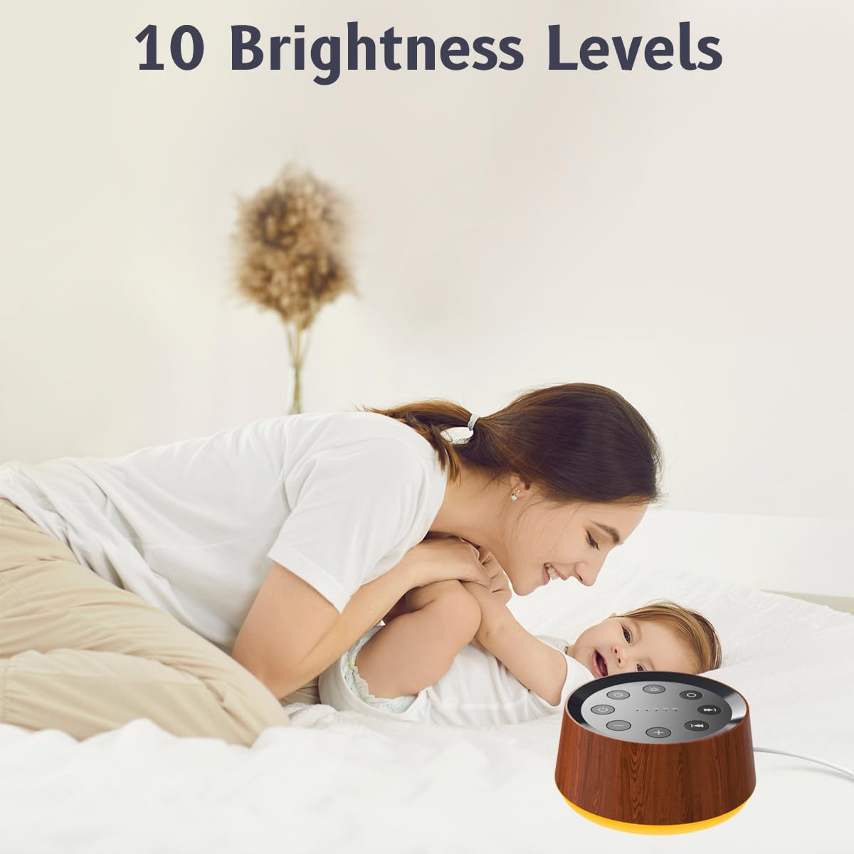 Brown Noise Sound Machine with 30 Soothing Sounds 12 Colors Night Light White Noise Machine for Adults Baby Kids Sleep Machines with 36…