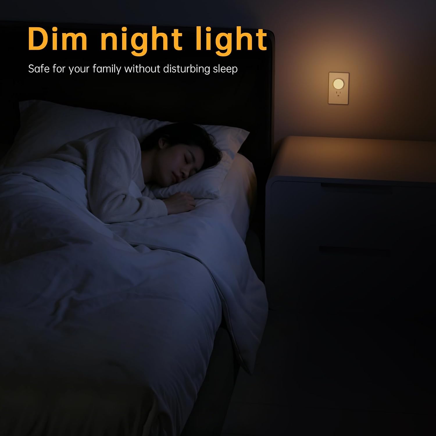 Junlitgroup Night Lights Plug in12 Pack, Dim Night Light with 3CCT, Auto Dusk to Dawn Sensor, 3 Brightness Levels, Dimmable Night Light for…
