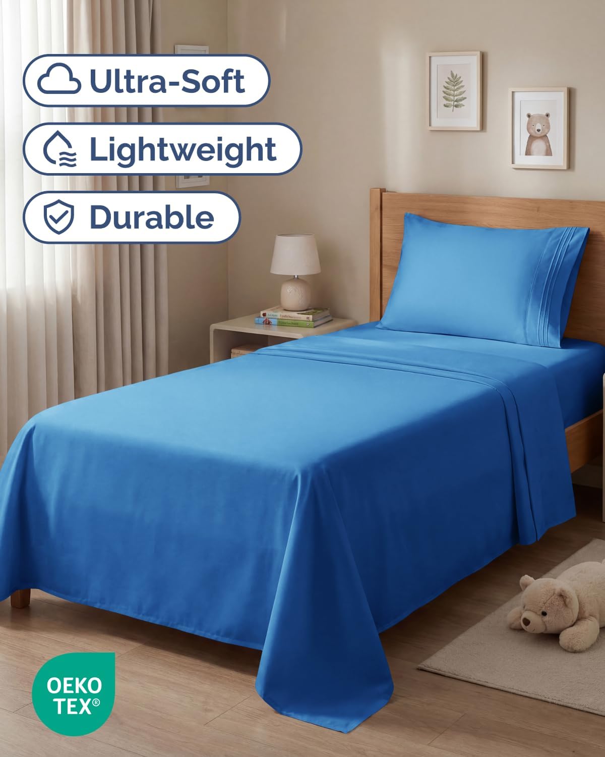 Twin Size 3 Piece Sheet Set - Comfy Breathable & Cooling Sheets - Hotel Luxury Bed Sheets for Women and Men - Deep Pockets, Easy-Fit…