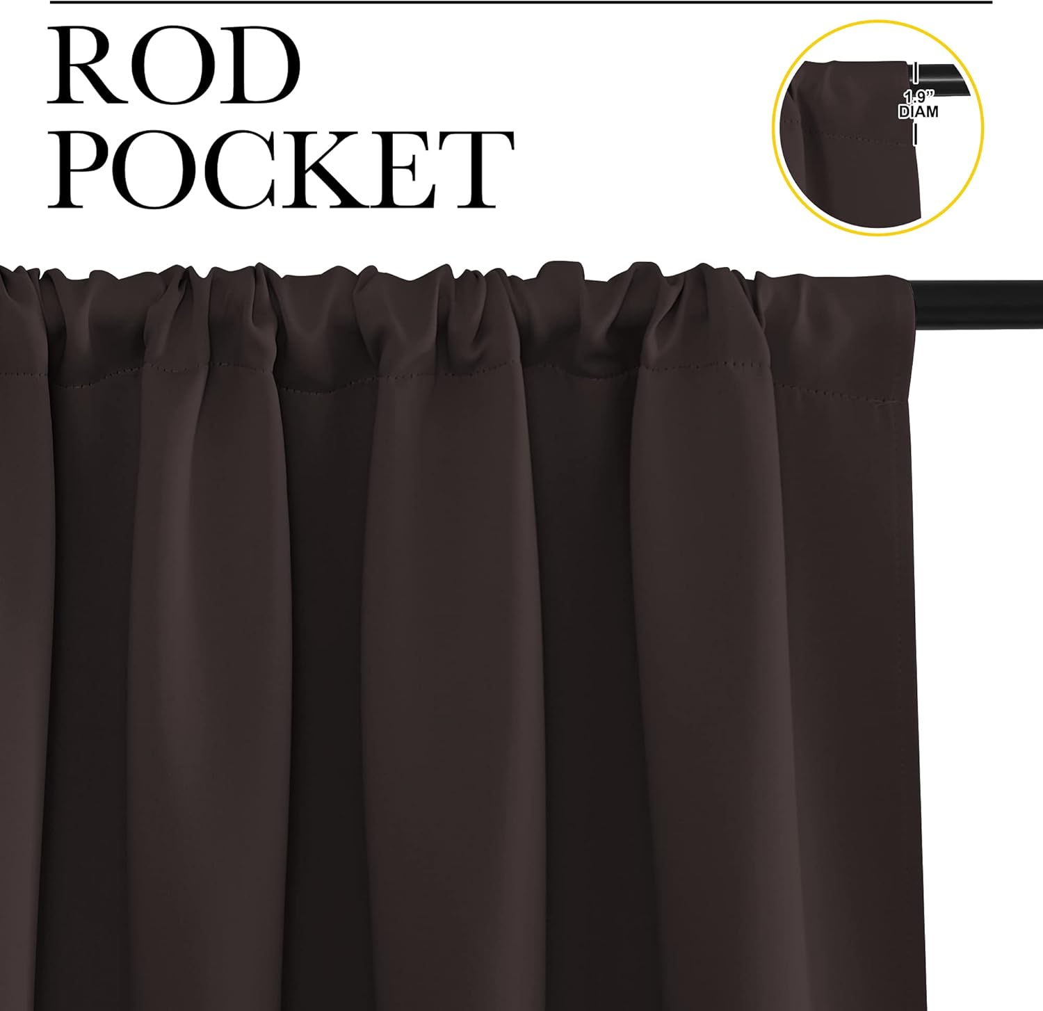 NICETOWN Blackout Curtains for Living Curtains, Thermal Insulated Noise Reducing Curtains & Drapes for Small Kitchen Window, Privacy…