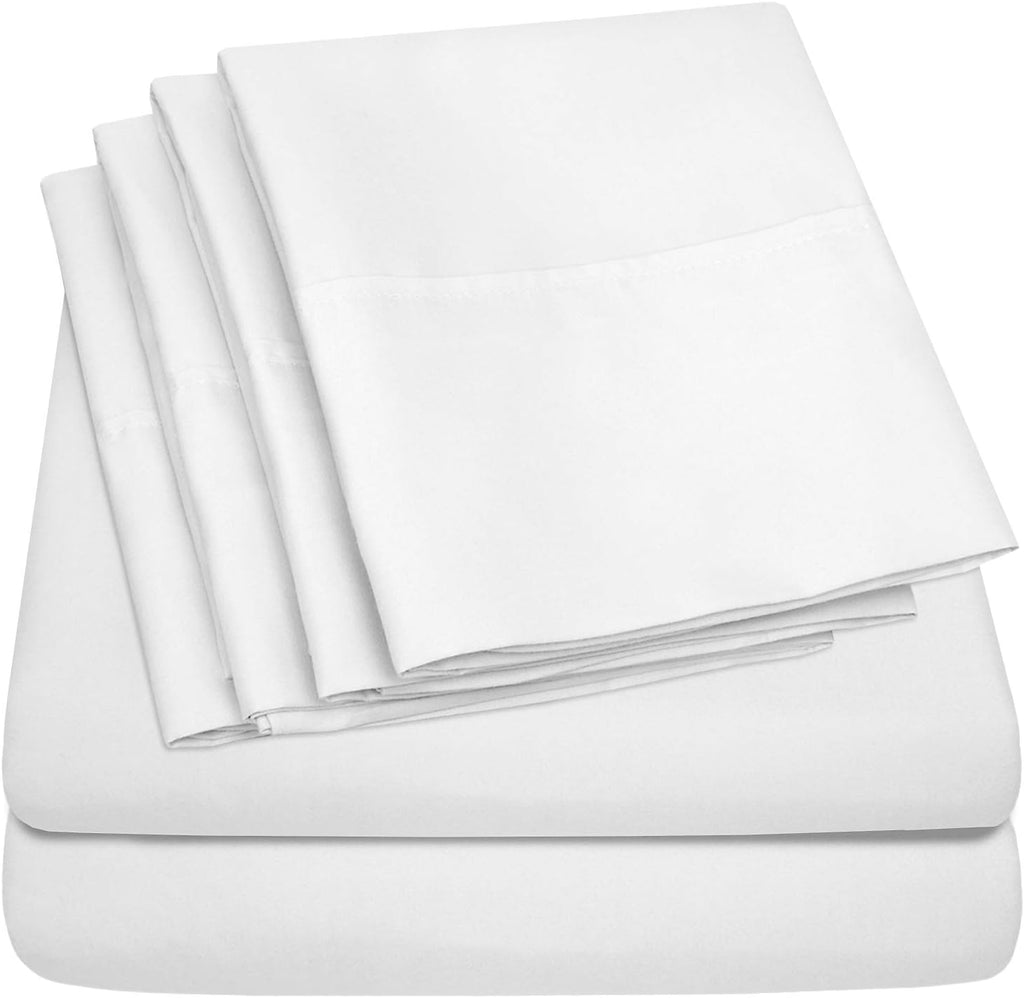 Twin Size Bed Sheets - 4 Piece 1500 Supreme Collection Fine Brushed Microfiber Deep Pocket Twin Sheet Set Bedding - 1 EXTRA PILLOW CASES…