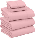 Ruvanti 100% Cotton Percale Sheets Split King Size – Crisp Cooling Bed Sheets for Hot Sleepers, Deep Pocket 16”, Soft Breathable & Durable…