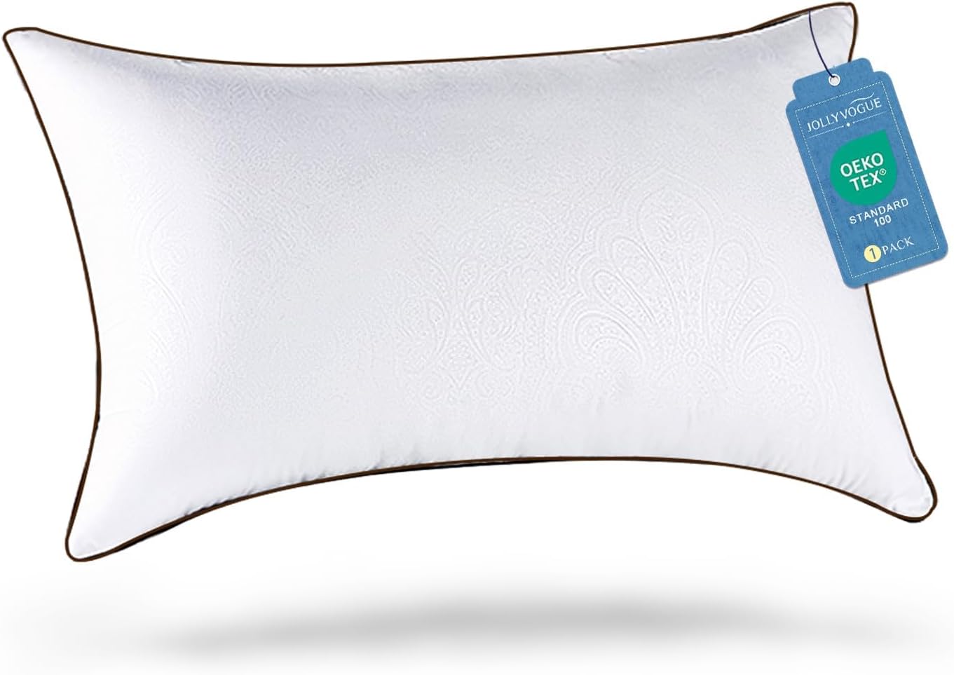 JOLLYVOGUE Pillows Queen Size for Sleeping, Soft and Supportive Bed Pillow with Down Alternative Filling for Side and Back Sleepers…