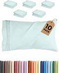 King Standard Pillow Cases Set of 10 - Ultra Soft Hotel Quality Pillowcase Covers - Comfy & Wrinkle Free - Shrink & Fade Resistant…