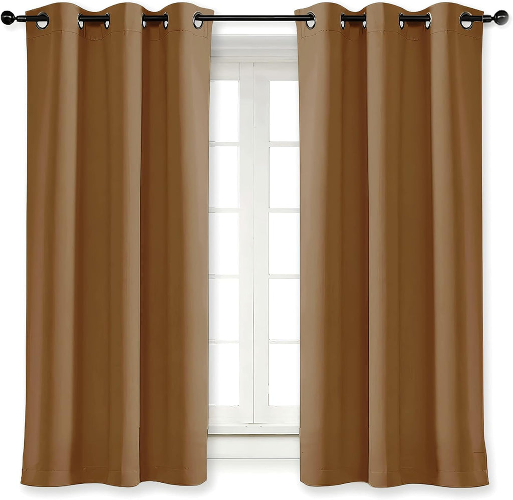 NICETOWN Blackout Curtain Blind for Bedroom Thermal Insulated Grommet Blackout Room Darkening Drape/Drapery (Single Panel, W42 x L63…