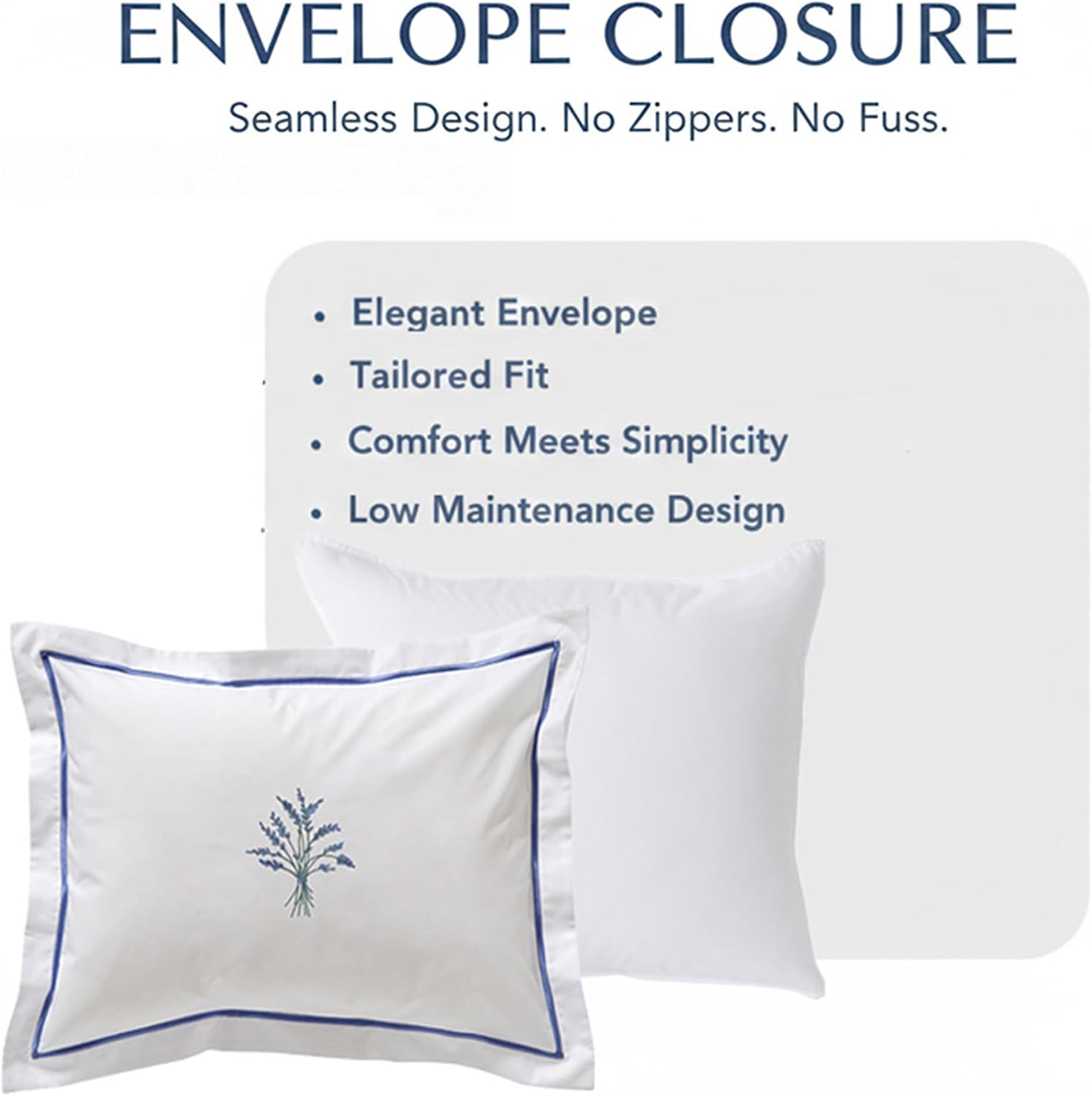 Jacaranda Living Embroidered Boudoir Decorative Throw Pillow Covers, 100% Cotton for Couch, Bedroom, Home & Lumbar Support, Floral Design…
