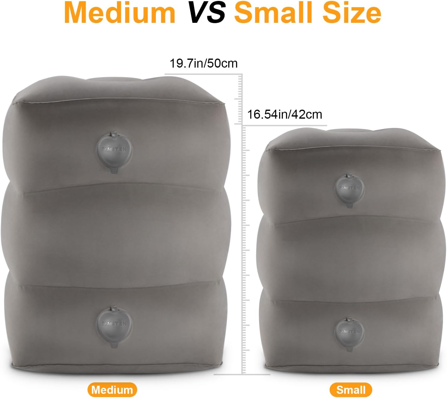 Inflatable Travel Foot Rest Pillow, Kids Airplane Bed, Adjustable Height Leg Pillow for Air Travel, Make a Flat Bed for Toddlers, Great…