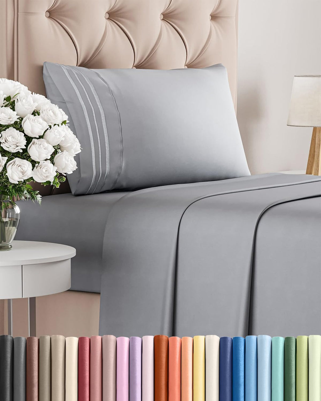 Twin Size 3 Piece Sheet Set - Comfy Breathable & Cooling Sheets - Hotel Luxury Bed Sheets for Women and Men - Deep Pockets, Easy-Fit…